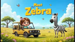 Meet the Zebra! 🦓 | Chikoo&rsquo;s Jungle Adventure | Fun Animal Facts for Kids #KidsLearning