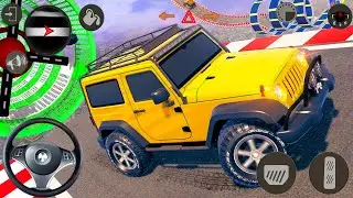 Crazy Ramp Jeep Stunt 3D | Extreme Mega Ramp Driving Gameplay | Android Car Stunt Game