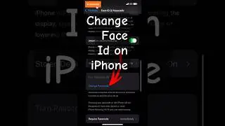 How to change Face ID and passcode in iPhone ! iPhone me Face ID Kaise change Kare! #iphonefeatures
