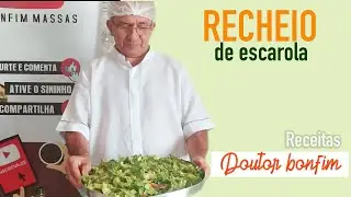 COMO PREPARAR RECHEIO DE ESCAROLA(Alem de muito saboroso é super saudável)