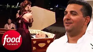 Buddy Makes A Creepy Coffin Cake For A Graveyard Full Of Vampires | Cake Boss
