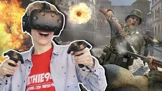 CALL OF DUTY WW2 IN VIRTUAL REALITY?! | Front Defense VR (HTC Vive Gameplay)