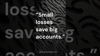 &ldquo;Small losses protect big dreams.&rdquo;#tradingpsychology #riskmanagement #traderlife #disciplineiskey