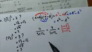 2 KELAS 9 SOAL ASLI SEMESTER 1 2025 no 6 MERASIONALKAN BENTUK AKAR SANGAT MUDAH - tikno layang5