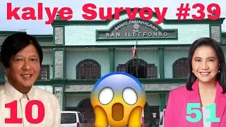 KALYE SURVEY #39 I 2022 PRESIDENTIAL AND VICE PRESIDENT ASPIRANT I SAN ILDEFONSO BULACAN