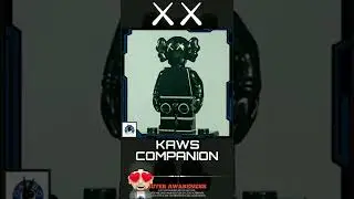 Black Kaws Companion Minifigure #shorts