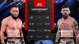 UFC 325 Lightweight Bout Rafael Fiziev vs Mauricio Ruffy | EA Sports UFC 5