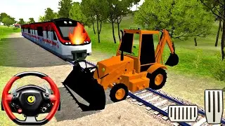 JCB Beta Bulldozer Mod Driving Bussid - Bus Simulator Indonesia Gameplay