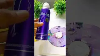 How to remove silver foil from cd #diy #transparent #cd #dvd