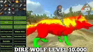 Ark mobile ||Taming Dire Wolf Level 10,000 (lobo Level 10.000)