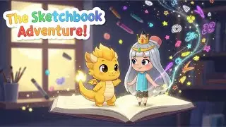 ✨ &ldquo;The Sketchbook Adventures: The Dragon and the Princess | Magical Kids Animation