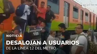 Desalojan a usuarios de la L&iacute;nea 12 del Metro de la CDMX por una falla el&eacute;ctrica