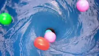 🌊 Whirlpool Relaxing in the Marble🔴⚪🟠🟤🟡, Rainbow, Toys #toys  #car #whirlpool #water