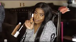 New Fenty Beauty Concealer & Setting powder Darkskin FlashBack Approved?!