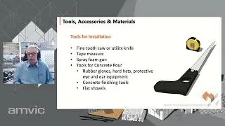 2 Tools, Accessories and Materials - Under Slab Installation Training