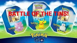 *BATTLE OF THE TINS* Pok&eacute;mon GO Collection Tin Opening!