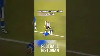 Alan Shearer kicks Neil Lennon in the face 😳 #alanshearer #neillennon #newcastle #leicester