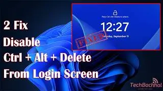 How to Disable Ctrl + Alt + Delete Required at Login Screen on Windows 11, 10 , 8 , 7 & Server ✅