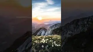 Breathtaking Mountain Sunrise with Peaceful Music Nature Sounds for Study and Sleep #meditationmusic