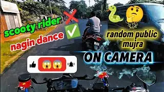Chapri scooty rider 😤 nagin dance 🐍🤣 funny bike riding video #motovlog #funny #xtreme125r #viral 