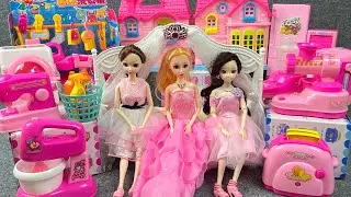 15 Minutes  Satisfying Unboxing Cute Barbie Bed & Washing Machine Toys Review Collection ASMR
