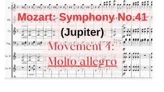 Mozart: Symphony No.41 in C major, K.551 | Jupiter symphony | 4th Movement