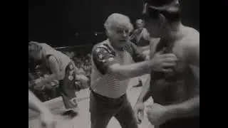 Clip of Dory Funk Sr. and Terry Funk vs Wild Bull Currey and Paul Boesch. 1972