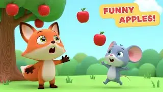 Foxy & Mimo and the Funny Falling Apples 🍎  Cute Kids Cartoon Episode