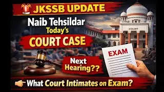 Big: Today's JKSSB NAIB TEHSILDAR Court case update// next hearing? FAILURE 😔 #Jkssb #naibtehsildar 
