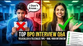 Top BPO Interview Questions and Answers for Telecaller & Telesales | Job Interview Tips in English