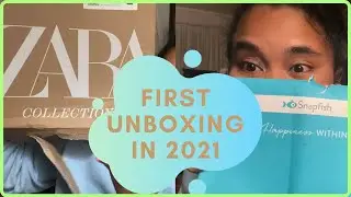 First UNBOXING in 2021 (Snapfish, Zara &  Amazon) | Filipino American Family | Kalishenanigans