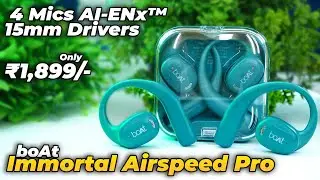 boAt Immortal Airspeed Pro OWS | 4 Mics AI-ENx&trade; |15mm Drivers