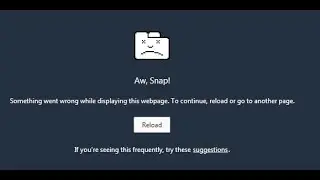 aw snap google chrome fix 100% works no hastle (easy)