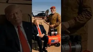 Trump and Modi in Controversial Tariff Gesture | Political Symbolism Explained #politicalhumor#funny