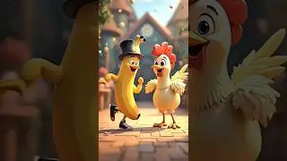 Chicken banana dancing with song don't miss the send 😁#cat #catshorts #banana #kitty #kitten #cats