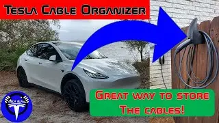 Installing a Charging Cable Organizer/Holder for my Tesla!