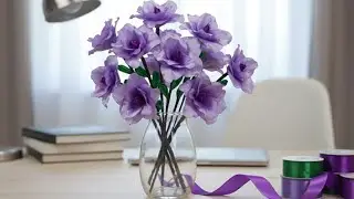 🤯Using Just Satin Ribbon ! How to Create Luxurious Floral Decorations for a Modern Office Space