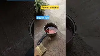 #shorts Pewarna Alami ~ Pengecatan Tempat Tidur Kayu Dengan Teh Hitam Jahe Dan Kunyit Dari SariWangi