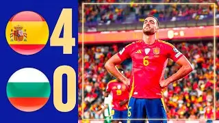 Spain vs Bulgaria 4-0 Highlights | Mikel Merino hat-trick  