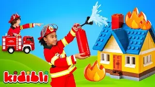 Casa del Árbol en Llamas🔥 Rescate con Camiones de Bomberos para Niños | Aventura Educativa | Kidibli