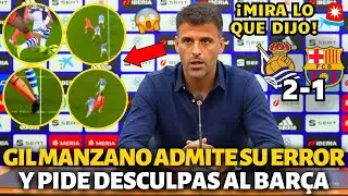 🚨¡URGENTE!¡GIL MANZANO ADMITE SU ERROR Y PIDE DISCULPAS AL BARCELONA!¡POR ESO NADIE ESPERABA!