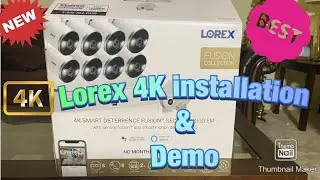 Установка и демонстрация системы безопасности LOREX 4K