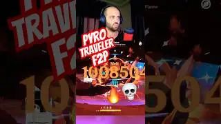 F2P 1M DMG ПИРО ПУТЕШЕСТВЕННИК 💀🔥 #genshinimpact #шорты