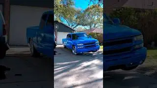 Sidways Bubble Eye Silverado 😭 #chevysilverado #droppedtrucks #customtrucks #nbs #loweredtrucks
