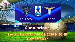 Lecce - Lazio Sab 24/01/2026 H.20.45