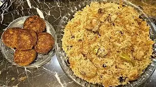 Kafta Kabab & Plain Biryani | Simple Ghar Ki Recipe | Desi Comfort Food #plainbiryani #kaftakabab
