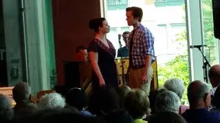 Anna Phillips-Brown and Noah Beye sing 