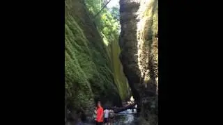 Oneonta Gorge and waterfall