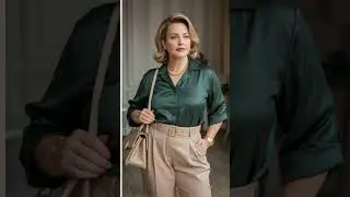 Best Color Combos  outfit for women over 50 #fashiontrends #colorcombinations #elegantstyle #shorts