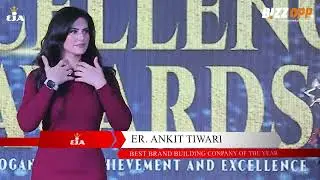 Er. Ankit Tiwari Receives Honour from Zareen Khan 🏆 #excellenceinstyle #iconicmoments #excellency
